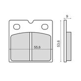 Pastiglie Freno RMS Organiche Bmw R45 Anteriore per MOTO GUZZI STRADA 1000 1993 - 1994